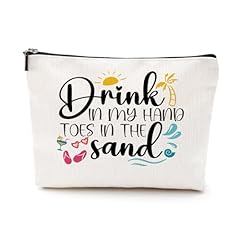 Drink in my hand toes in the sand