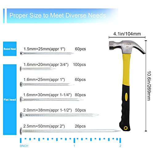 image for JEGONFRI 376pcs Hardware Assortment Kit With 2