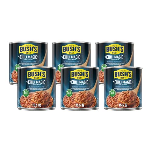 Bush's Classic Homestyle Chili Magic Chili Starter, 15.5 OZ. (Pack of 6)