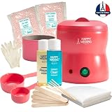 Happy Waxing - Complete Home Waxing Kit | Includes the Wax Warmer, Hard Wax Beads - Protective Sheet