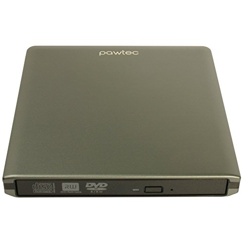 Pawtec Luxury External USB 3.0 Aluminum 8X DVD-RW Writer Optical Drive - Gray Edition - Thumbnail 2