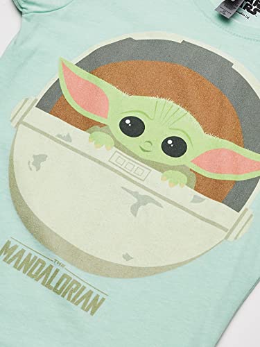 Girl's Star Wars: The Mandalorian The Child Cartoon Art Bassinet T-Shirt - Mint - X Large #TOP1