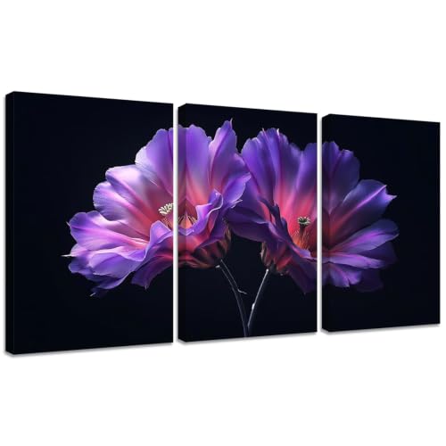 Kit diamond painting fleurs violettes 60x90cm pour rompre l'ennui des adultes