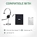 Yealink UH34 Wired Headset with Mic, 3.5mm Mono Headphones Noise Canceling Microphones,Teams Certified Work Office Headset for Computer PC Mac Laptop Tablet Smartphone