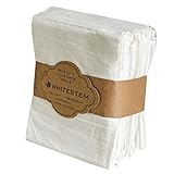 WHITESTEM Flour Sack Dish Towels | 15”X25” | 7-Pack | Natural | 130 Thread Count Ring Spun Cotton, K