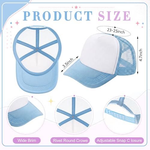 Image of 40 Pack Sublimation Blank Trucker Hat Bulk Wholesale Mesh Baseball Cap for Women Men DIY Hat Bar Party