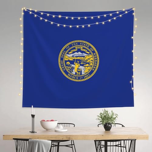 Tapiz grande de Nebraska EdWal para decorar tu sala de estar y cubrir el sofá con estilo 3