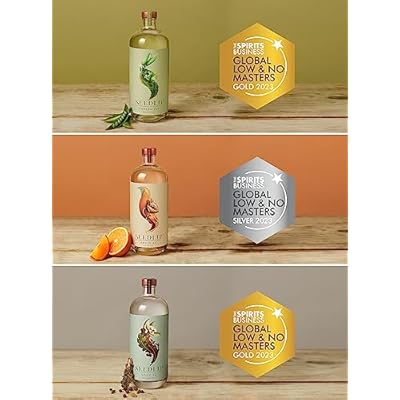 Seedlip - Non-Alcoholic Spirits Trio Bundle | Grove 42, Garden 108 and Spice 94 | Calorie Free, Sugar Free | Spirit Alternative | Alcohol Free Cocktails | 23.7 fl oz (Pack of 3, 700ml)