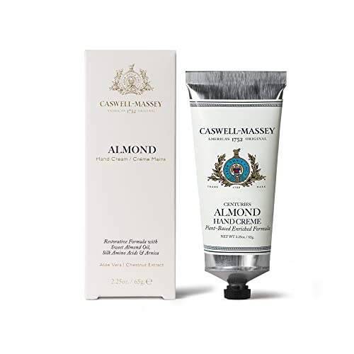 Caswell-Massey Centuries Almond Hand Cream, Soothing Hand Lotion With Shea Butter, Avocado Oil & Aloe Vera Extract, Made In The Usa Usa, 2.5 Oz #TOP23