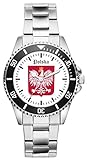 KIESENBERG Herrenuhr Polen Fan Armbanduhr Geschenk Analog Quartz Metallband Uhr 1118