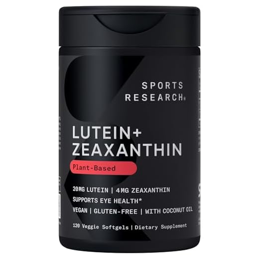 Sports Research® Lutein + Zeaxanthin w/Organic Coconut Oil, 120 Plantgels™
