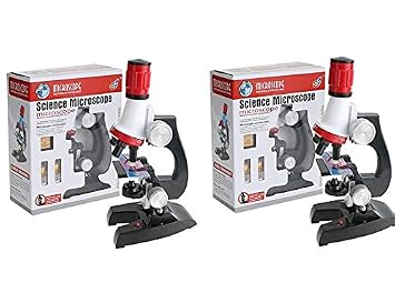 FunBlast Science Microscope Educational Toy Real Working Microscope for Kids (Pack of 2)