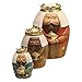 Roman Holy Family Three Kings and Shepherd Christmas Nativity Nesting Dolls Set of 9