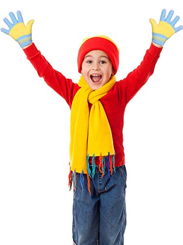 image for EBOOT Kids Gloves Full Fingers Knitted Gloves Warm Mitten Winter Favor