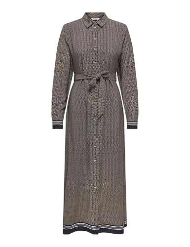Robe longue femme ONLY Onlveda tissu tissé léger manches longues