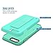 iPhone 8 Plus Case, iPhone 7 Plus Case, ZVEdeng iPhone 7 Plus Stand Case Finger Strap Scratch Resistant Dual Layer Cover with Foldable Kickstand for Apple iPhone 7 Plus / 8 Plus 5.5'' Mint Green