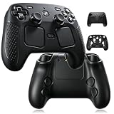 Protective Case for 2026 Steam Controller 2 Accessories, Soft Silicone Cover with Comfort Grip Black Shell Skin, Ergonomic Design Snug Fit Anti-Slip Shockproof Case Cover with Full Protection