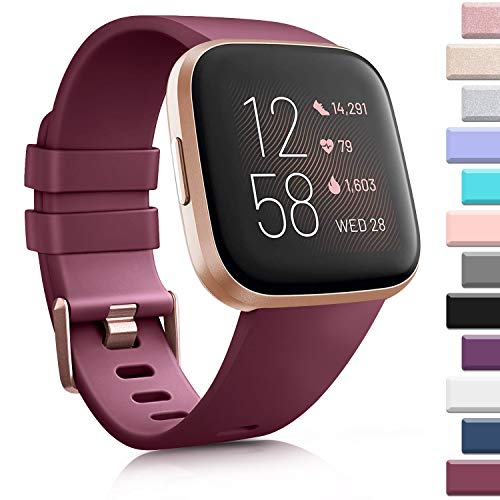 Image of AK Sports Bands Compatible for Fitbit Versa /Versa 2 /Versa SE, Soft Multi-Colors Wristbands for Fitbit Versa Lite Smart Watch Women Men
