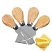 Produktbild Eren Wurstwaren Utensilien | Ergonomischer Käseschneider mit Holzgriff und silberner Edelstahlklinge - Robuste Käsewerkzeuge für Liebhaber des Butterbackens