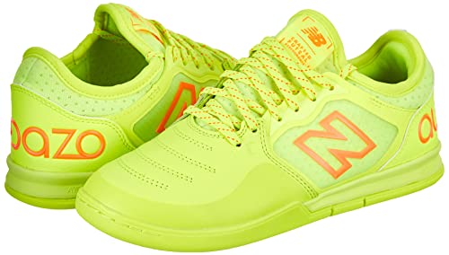 New Balance Men's Audazo V5+ Pro In Soccer Shoe, Hi-Lite/Blaze Orange/Bleached Lime Glo, 5.5 #TOP6