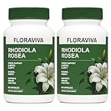 Floraviva Rhodiola Rosea Capsules 500mg | Standardized for 3% Rosavins & 1% Salidroside | Supports Stress Relief, Mental Focus & Natural Energy | Non-GMO, Gluten-Free Supplement | 60 Capsules