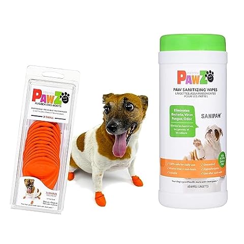 Pawz Dog Boots XS Pawz Dog Boots & SaniPaw Dog Paw Wipe Bundle — $26.00 (15% off)