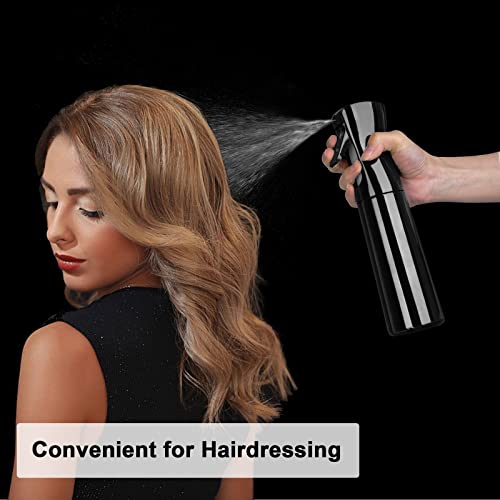 Tranchou Hair Spray Bottle, 10Oz/300Ml Mister Spray Bottle Fine Mist Water Spray Bottle For Hair Styling, Plants, Cleaning, Pets, Misting & Skin Care(Black) #TOP1