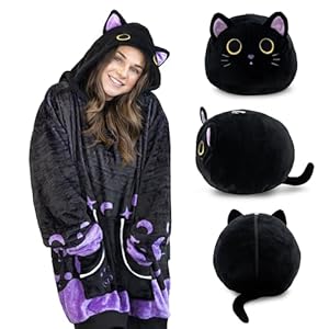 Plushible Wearable Blanket Hoodie for Women, Men & Teens – Oversized Animal Hoodie – Cozy & Comfy Front Kangaroo Pocket
