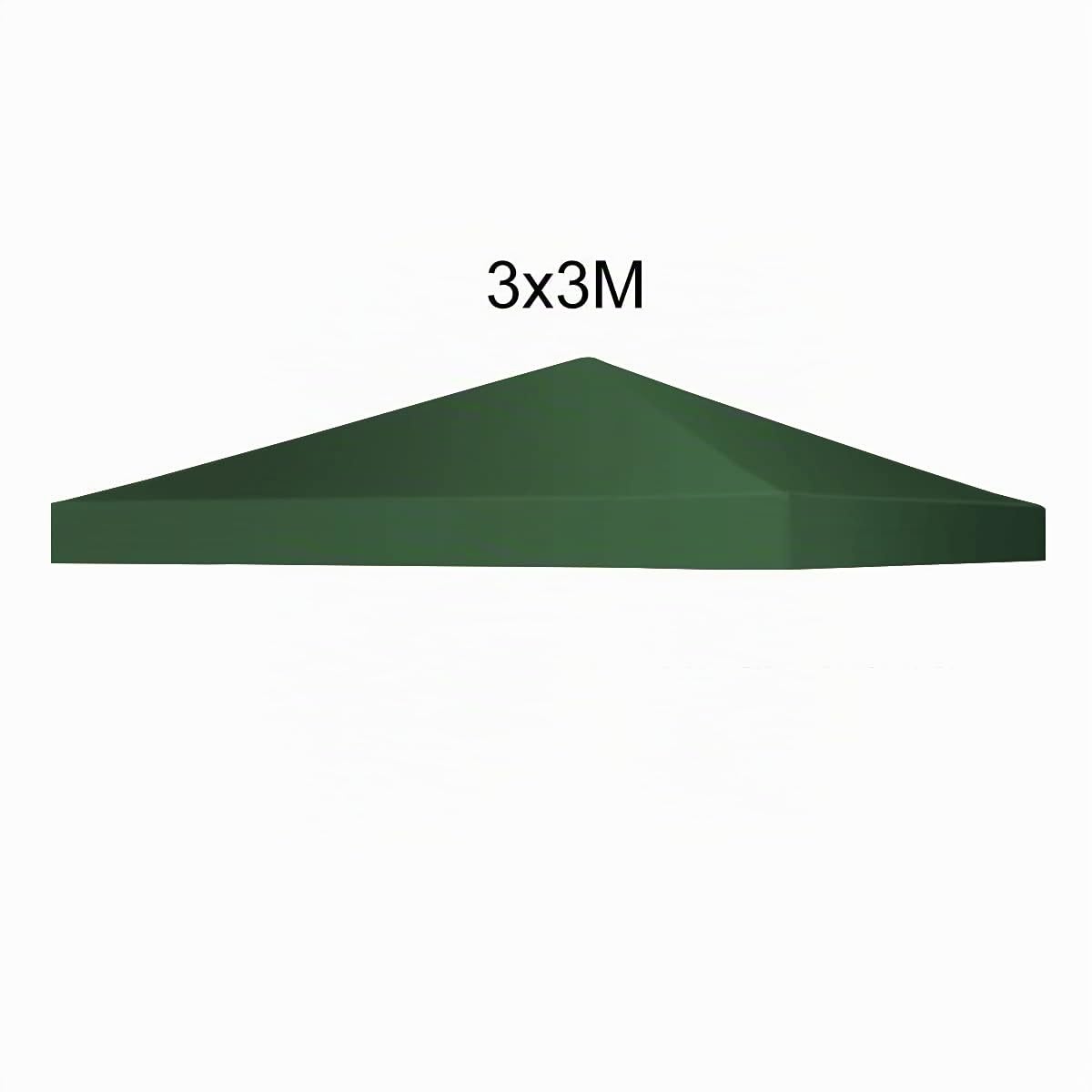GIANTEX Tetto di Ricambio, per Gazebo Giardino di 3 x 3 M, Doppio/Singolo Strato, in Tessuto Poliestere, per Cortile/Spiaggia/Parco, 3 Colori e 2 Stili