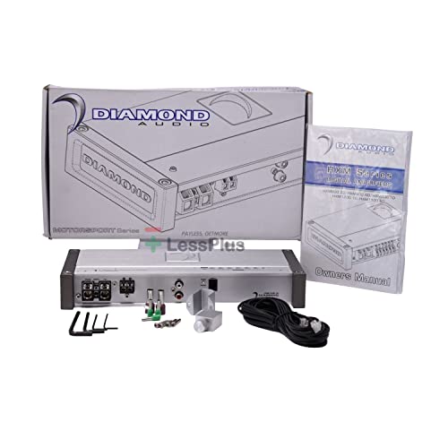 Diamond Audio HXM1200.1D 1200W RMS Motorsport HEX Series Class-D Monoblock Subwoofer Marine Amplifier