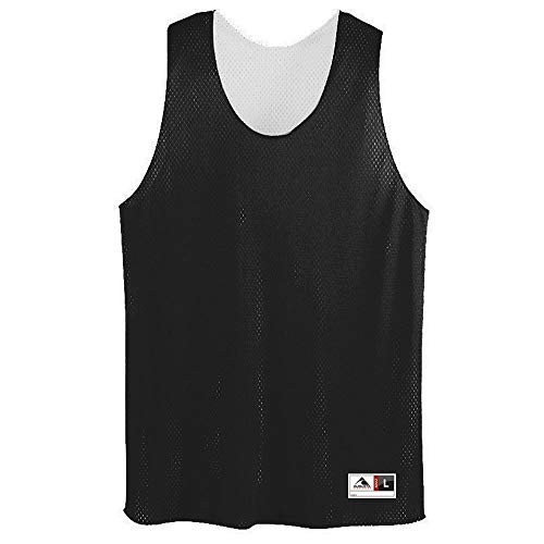 Augusta Sportswear Boys Tricot MESH Reversible Tank M Black/White