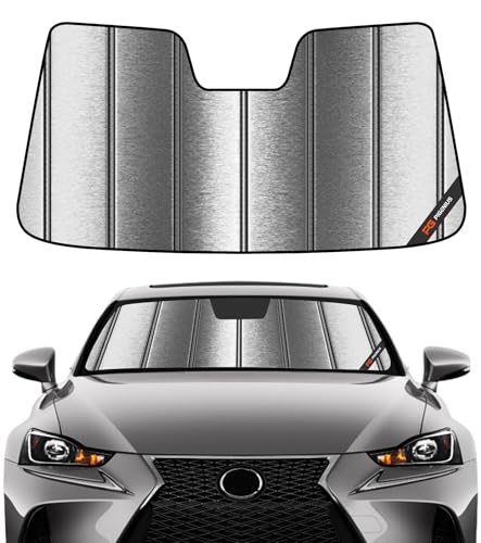 Pigenius Windshield Sun Shade for Lexus IS200t/IS250/IS300/IS350/IS F 2014-2020 - Metallic