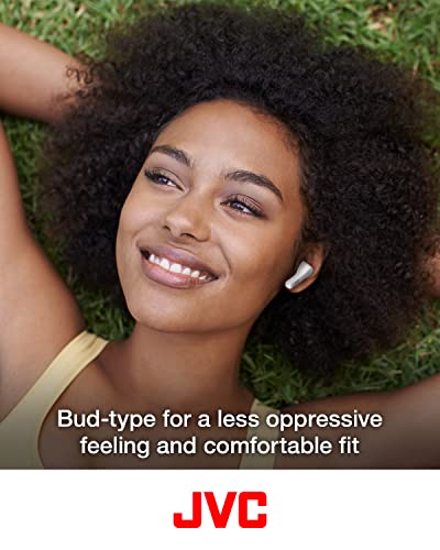 Jvc True Wireless Earbuds Headphones, 11Mm(Small) Neodymium Magnet Driver, Touch Sensor Operation, Bluetooth 5.1, Water Resistance (Ipx4), Long Battery Life (Up To 22 Hours) - Haa3Tw (White), Classic #TOP2