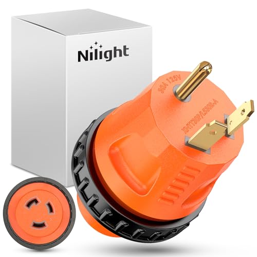 Image of Nilight 30 Amp to 30A RV Power Adapter Twist Locking Connector