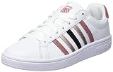 K-Swiss Damen Court Tiebreak Sneaker, White/WitheredRose/Rosegold, 38 EU