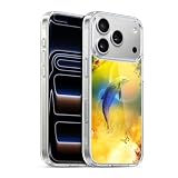 Head Case Designs Licenza Ufficiale Simone Gatterwe Delfino Colorato Delfini Custodia in Gel [Protezione di Grado Militare] Compatibile Con Apple iPhone 17 Pro E Compatibile Con MagSafe