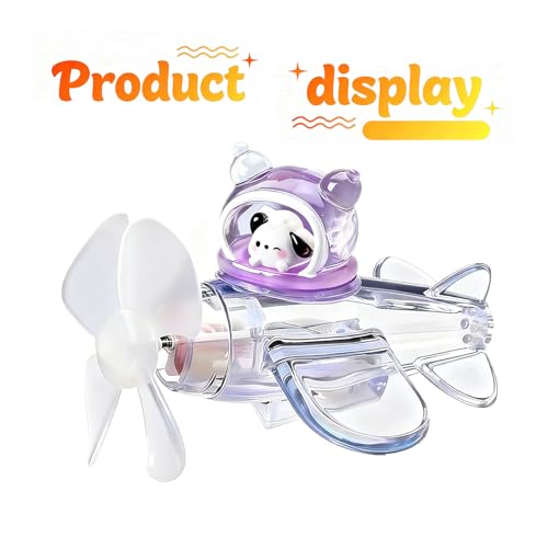 UJROQI Wind Power LED Bike Decorations & Bike Light, Cute Cartoon Design Bicycle Accessories,Fun Motion Activated Novelty Gift,for Adult Bikes and Kids, Helmet Decoration (1PCS Cartoon Dog) - Thumbnail 3