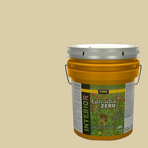 Rodda Paint CASCADIA ZERO Interior Satin Paint & Primer in One, 5-Gallon, Gabriel's Light