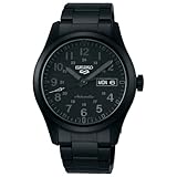 Wasserdicht bis 100 m Seiko Seiko 5 Sport \'Stealth\' Edelstahlarmband SRPJ09K1