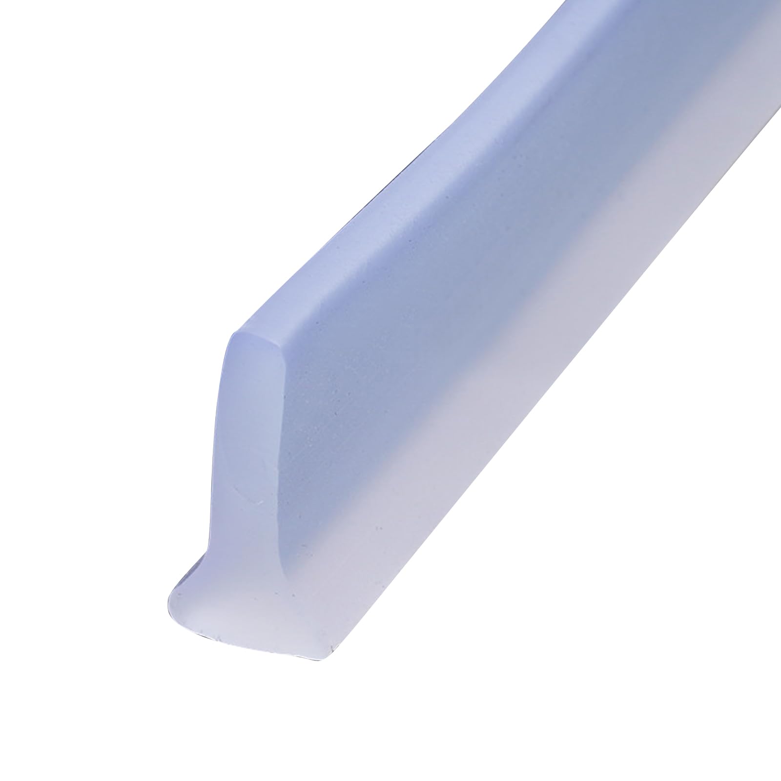 Wet Room Floor Barrier, 3cm High T-shaped, Bath Dam Seal Trim,Shower Splash Guard Strip,Dam Bathwater Barrier,Shower Floor Water Barrier,Sealant Strip, Bath Edging Sealing Trim (transparent, 5 m)