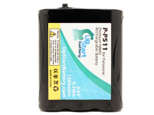 2 Pack - P-P511 Battery (1200Mah 3.6V Nimh) Replacement For Panasonic Cordless Phone Compatible With Panasonic Kxtg2700S Panasonic Kx-Tg5100 Panasonic Kx-Tg5100M Panasonic Hhr-P402 #TOP2
