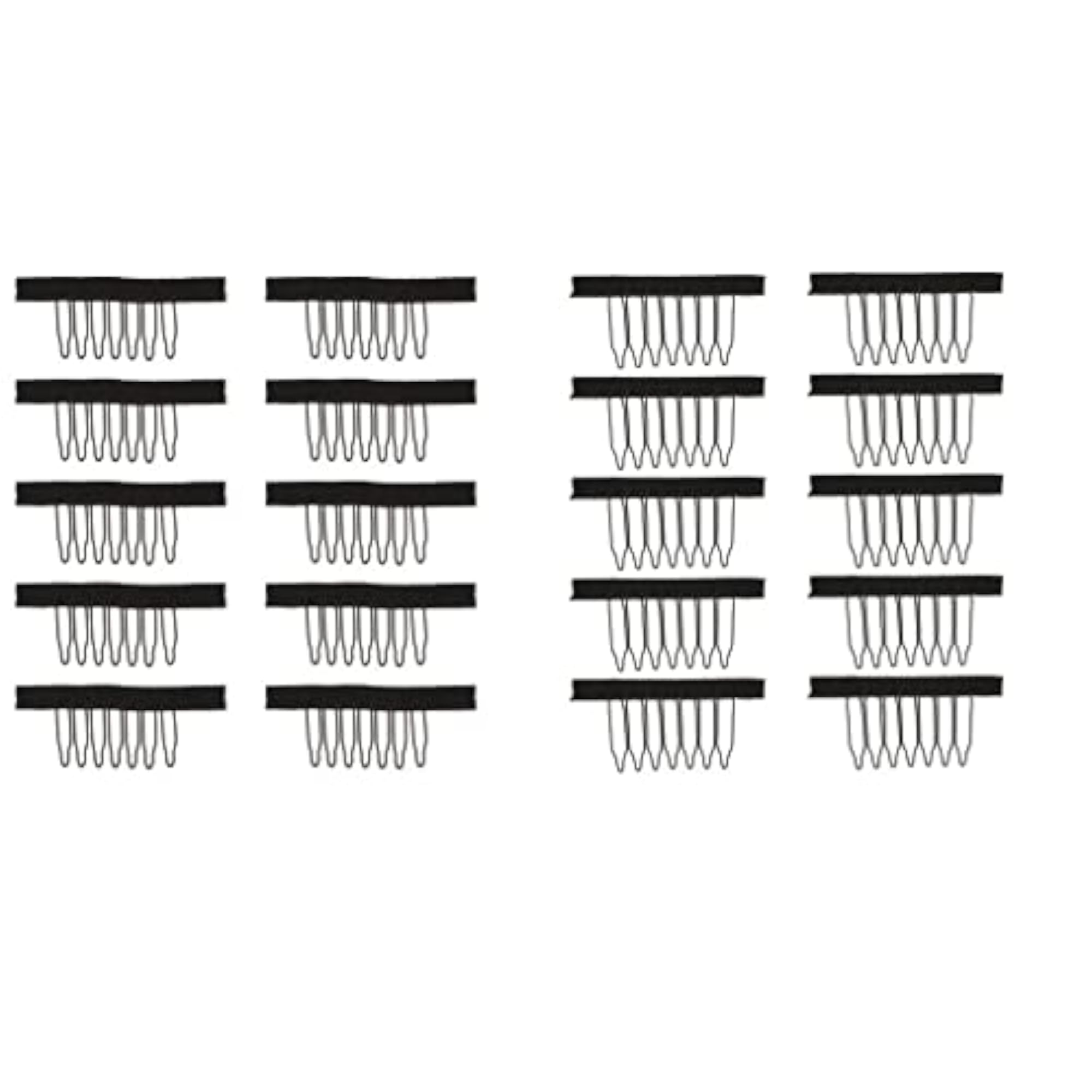 20PCS 7 Teeth Hair Lace Wig Insert Combs Wig Cap Clips