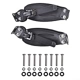 Longboard Foot Holder Mountain Skateboard Stand Road,Aluminum Deck Binding Nylon Feet Fixing Band Strap Stabilizer For Downhill(Black buttons)