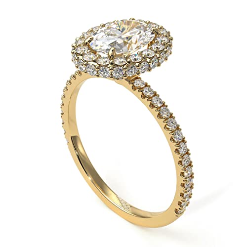 Bague mariage ovale en or 18 carats pour briller lors de vos cérémonies