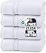 Produktbild Utopia Towels - 4er-Pack Badetücher Set Premium 100% ringgesponnene Baumwolle 69 x 137 cm Handtücher, sehr saugfähig, weiches Gefühl Duschtücher (Weiß)