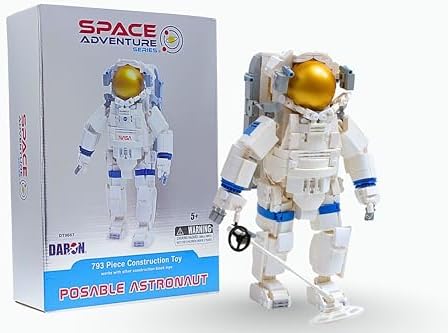 Space Adventure Astronaut Construction Toy 793-Piece Buildable Fi...