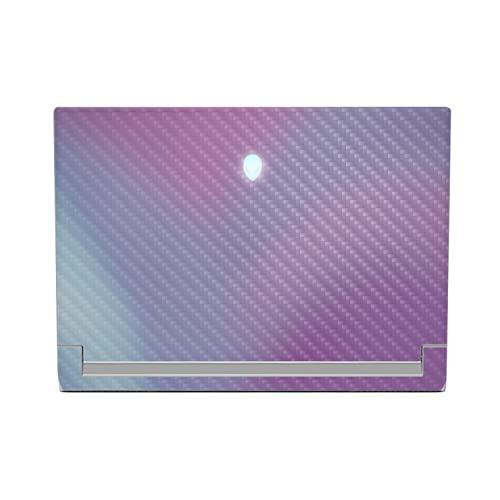 MightySkins Carbon Fiber Skin Compatible with Alienware X17 R2 (2022) Full Wrap Kit - Purple Fog | Protective, Durable Textured Carbon Fiber Finish | Easy to Apply & Change Styles | Made in The USA