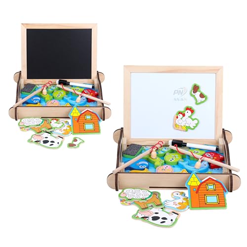 Image of Number Enlightenment Wooden Toy Train for Toddlers - Animal, Transportation, Fruit, Color Recognition Early Education Blocks (Toy Model 10)