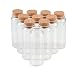 Produktbild Jarvials 6pcs Außendurchmesser 47mm vier verschiedene arten von klaren flaschen mit korken (6, 150ml)