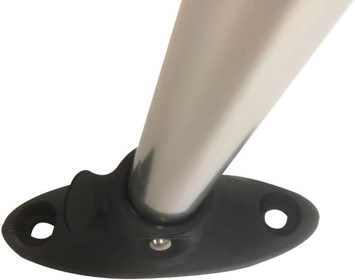Pontoon Flag Pole Socket w/American USA Flag 24" Long Adjustable